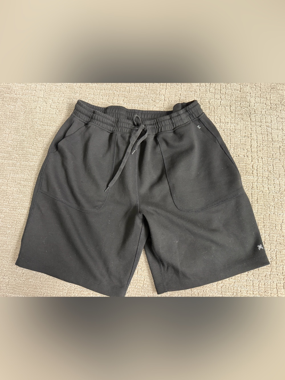 Kenneth Cole Active Black Drawstring Lounge Shorts